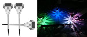 Wholesale Embellishment Ground Solar Powered Landscape Lights Colorful Garden Light from china suppliers