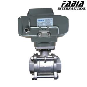 Wholesale Sand Blasting Electric High Pressure Ball Valve Three Piece Stainless Steel Ball Valve from china suppliers
