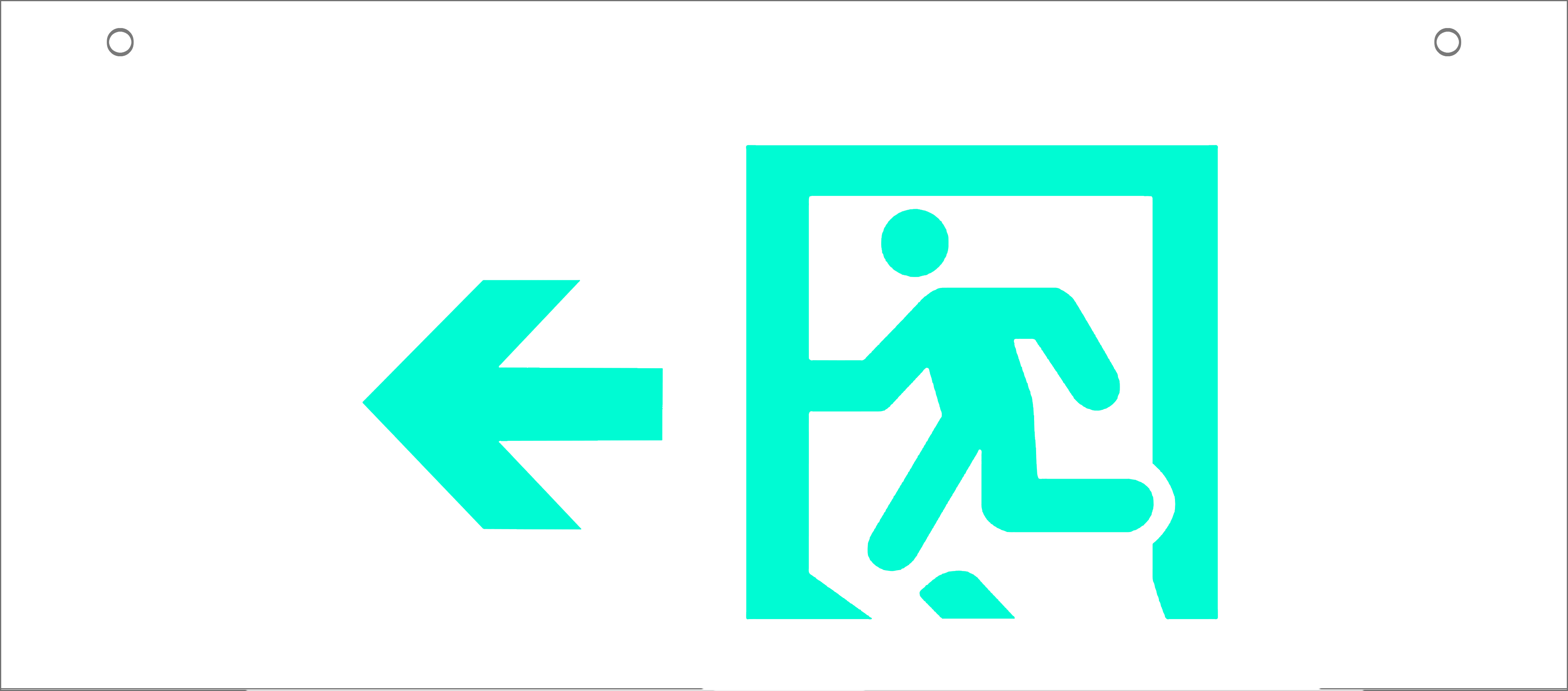 Polaris Series Copper Free Aluminium LED Emergency Exit Light Epoxy powder coating 6