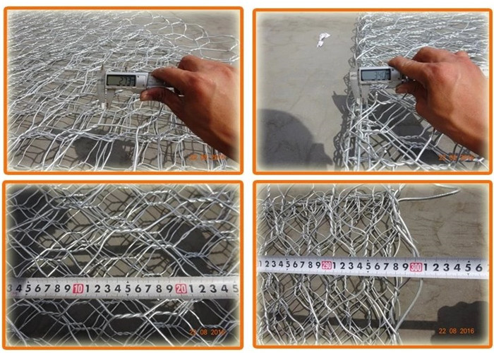 80x100mm Pvc Coated Gabion Wire Mesh In Flood Control Retaining Wall