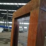 Garden Landscaping Rain Shower Fountain Corten Steel Rain Curtain Water Fountain