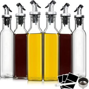 Wholesale Clear Glass Olive Oil Dispenser Bottles Cooking Oil Container for Kitchen from china suppliers