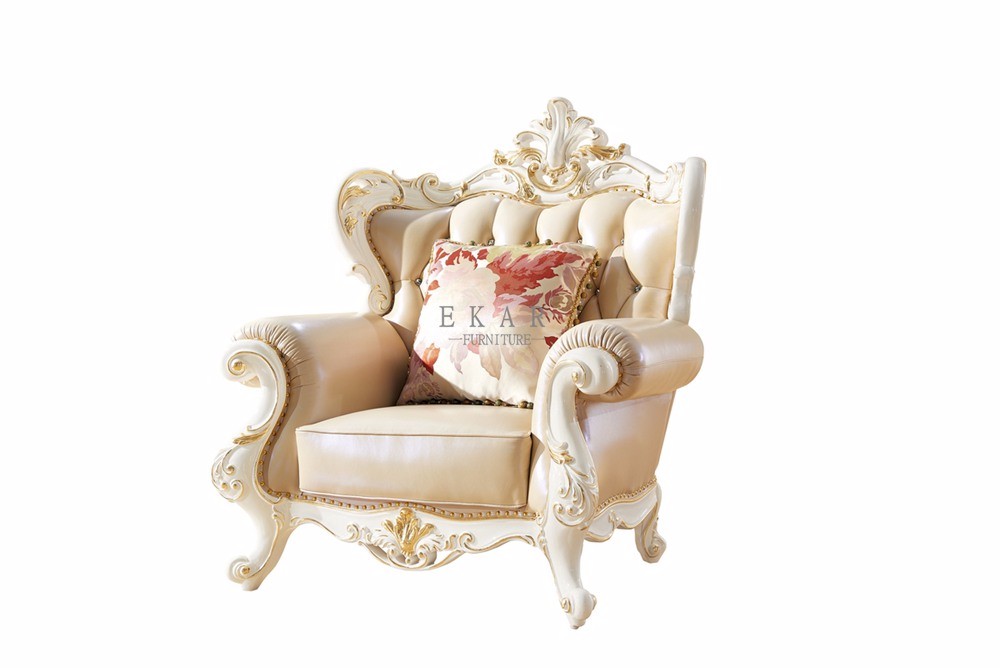 Wooden Frame Royal Furniture Classic Sofa Set