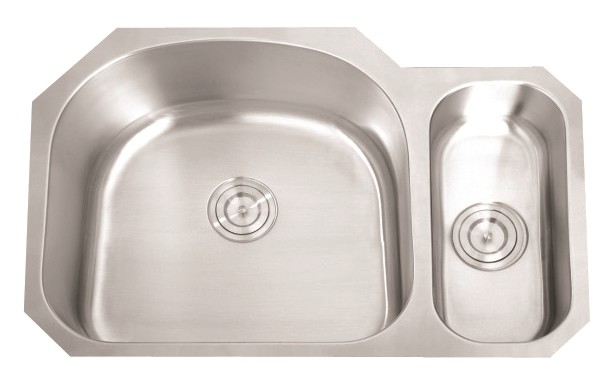 Handmade Double Bowl Commercial Kitchen Sink Convenient Installation
