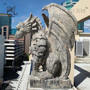 Wholesale Gothic Gargoyle Dragon Sculpture hand carving Marble Animals Garden Statue from china suppliers