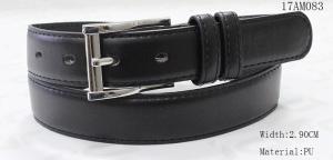 Wholesale Nickel Zinc Alloy Buckle Black Leather Dress Belt For Mens Embossed Logo from china suppliers