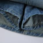 Oem Factory Manufacturer Custom Logo Hip Skirt Lady Short Denim Skirt Custom