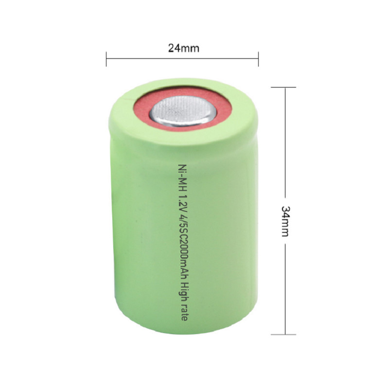 Ni-MH High Rate 1.2V 2000mAh Rechargeable Nickel Metal Hydride AAA Batteries
