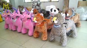 Wholesale Hansel amusement ride battery operated plush ride on animal ride toys from china suppliers