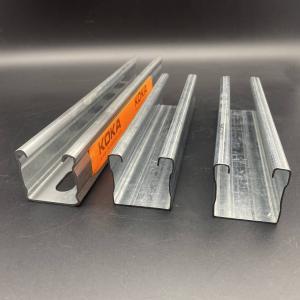 Wholesale Construction Material 41x41 41x21 Slotted Unistrut Channel with Rib from china suppliers