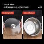 Hot Sale Kitchenware 3pcs Cookware Set Round Nonstick Stainless 410 Soup Pot