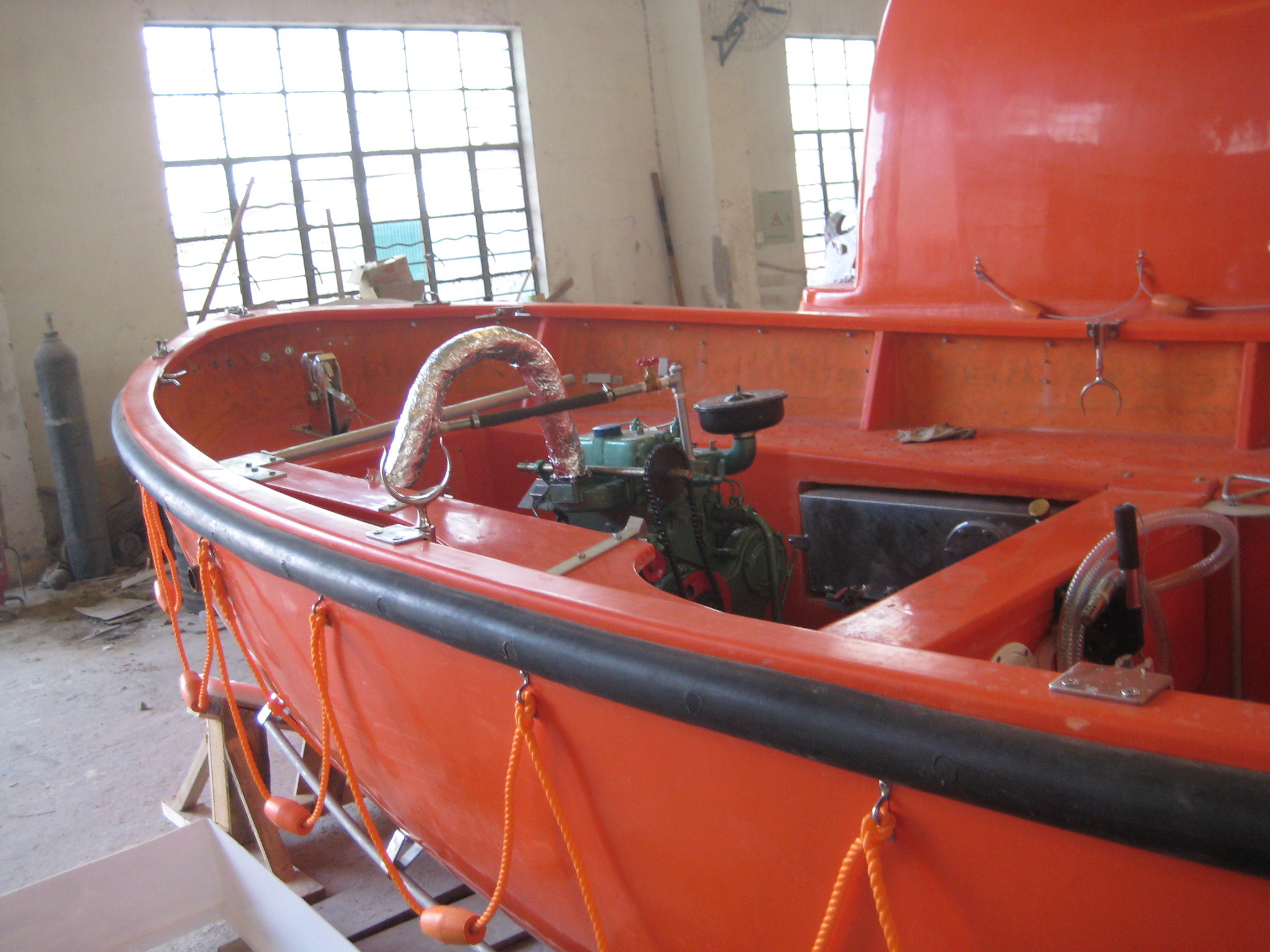6 - 8 Meters Rescue Boats SOLAS Fiberglass Reinforced Open Type Lifeboats With CCS