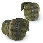 Synthetic Outdoor Tactical Gear Glove Anti Skid Khaki Nylon Micro Fiber