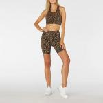 Polyester Spandex Gym Wear Yoga Workout Outfits With Animal Print