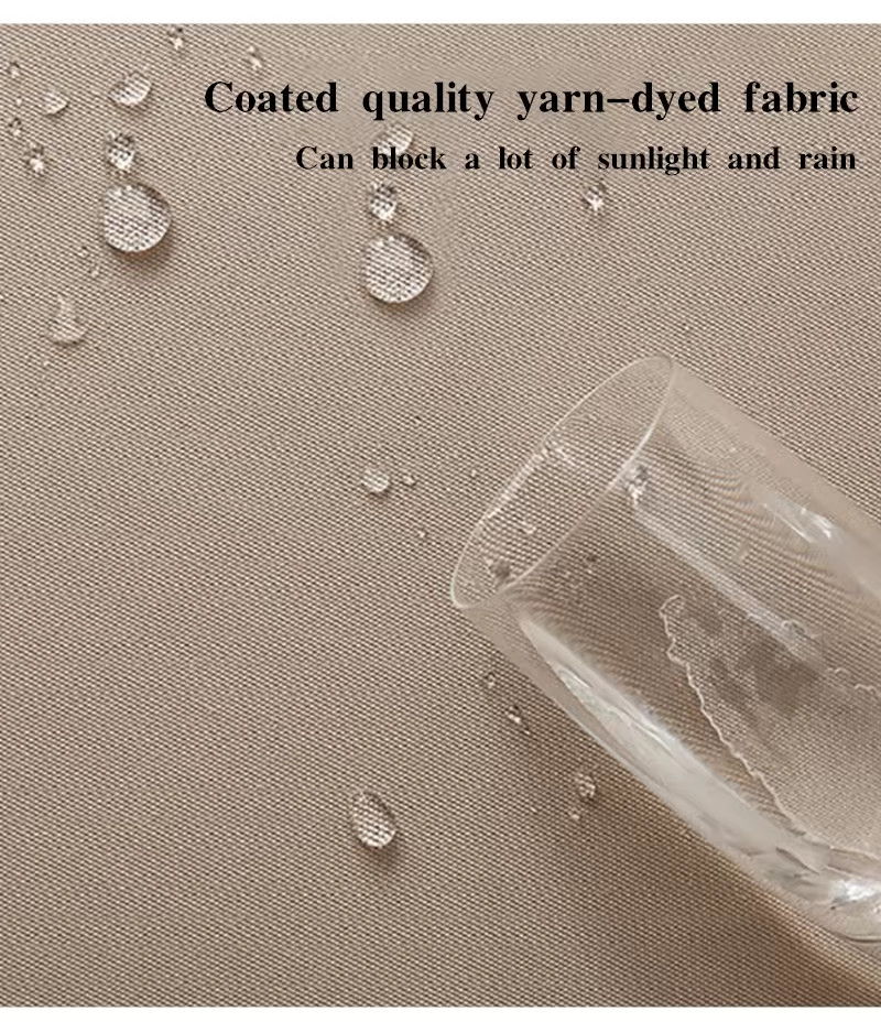 Aluminum Frame Material Round Outdoor Parasols for Courtyard Terrace in Garden Setting