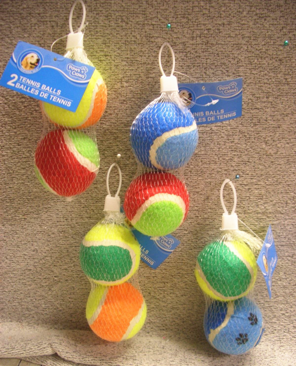 Dog Toy Tennis Balls for Your Dog. 2-Pack, Colors Vary