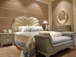 Luxury Bedroom Set Shell Shaped Headboard Italian Bed Room Furniture