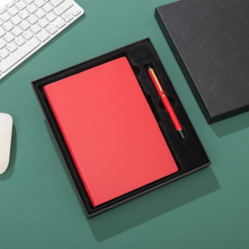 Corporate Gift Set Thermal Binding Notebook with 100 Inner Sheets and Customized Logo