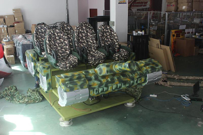Amusement Ride Virtual Reality Simulator 9D Electric Motion Cinema Tank 6 Seats
