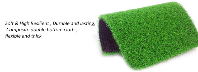 Artificial Grass Mat Decorative Green Plastic Lawn For Various Garden Sizes