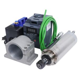 Wholesale Motor Drive GDZ80-2.2B 24000rpm 80x215mm High Accuracy 220V/380V CNC Wood Working Spindle from china suppliers