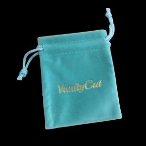 Wholesale Pretty Jewelry Packing Velvet Drawstring Bags Metal Button Accessory Optional from china suppliers