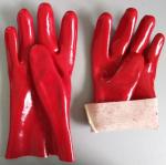 EN388 300mm Oil Proof Pvc Rubber Protective Gloves Chemical Resistant