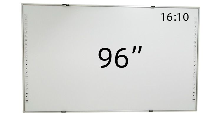 96 Inch Large Interactive Electronic Whiteboard 10000Lux finger touch