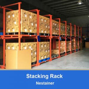 Wholesale Warehouse Storage Stacking Nesting Movable Pallet Support Pallet Rack Nestainer from china suppliers