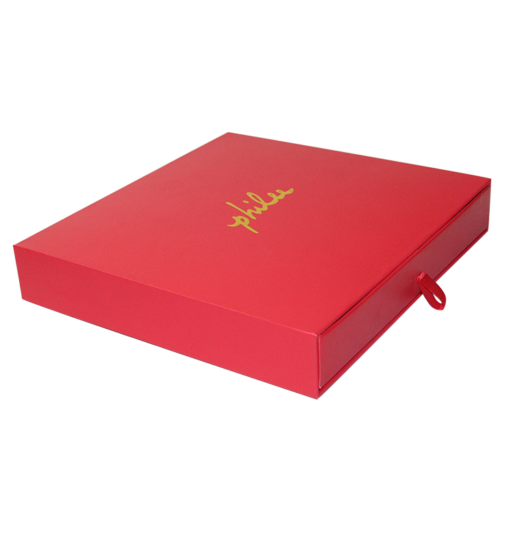 Recyclable CMYK/PANTONE Printing Red Magnetic Box Gift Set for End Luxury Packaging