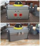 GTAT series rack and pinion pneumatic rotary actuator for ball valve butterfly