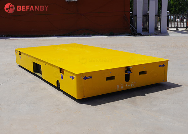 Battery Power Flatbed Trackless cart For Sale