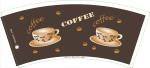 Eco Friendly Durable Paper Cup Fan 260gsm Coated Biodegradable For Tea