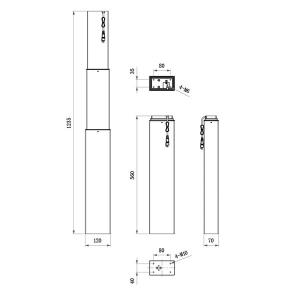 Wholesale 800N Linear Lifting Column Actuator 675mm Stroke For Ergonomic Furniture from china suppliers