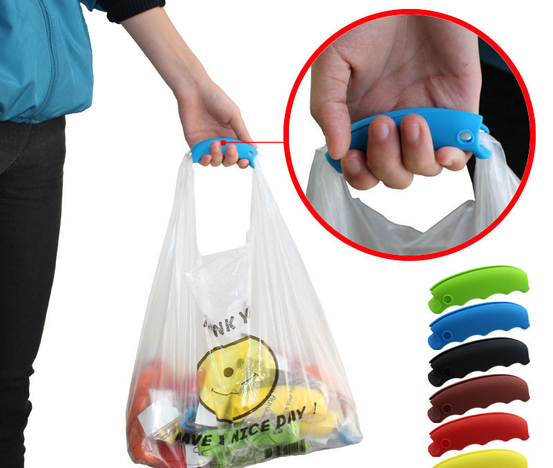 Colorful Silicone Bag Hand Grip Button Carrying Device Logo Customized