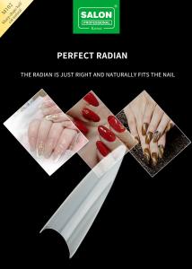 Wholesale Sharp Shape Nail Tips 500 PCS Natural Acrylic Fake Nail Kit For Nail Extensions from china suppliers