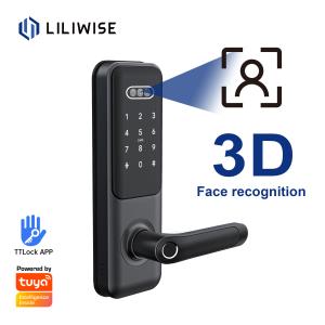 Wholesale Facial Recognition Smart Camera Door Lock For Hotel Airbnb from china suppliers