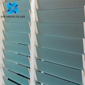 Wholesale Clear Acid Etched Louver Glass 4mm 5mm 6mm 8mm Custom Size from china suppliers