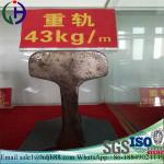 High Strength Railroad Steel Rail Bottom Width 114mm - 150mm GB Standard
