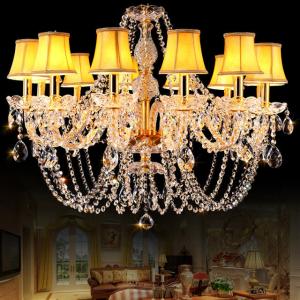 Wholesale Gold Crystal chandelier light Fixtures For Dining room Living room (WH-CY-17) from china suppliers