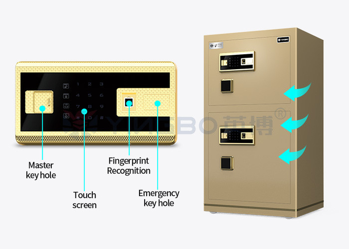 H1000mm Biometric Fingerprint Lock Safe Box For Office Security YB/N7-100D