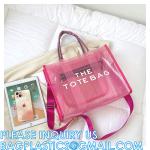 Wholesale Summer Clear Mesh PVC Beach Bags Transparent Design Tote Bags Women