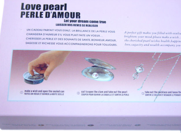 French Versions Color Box Love Pearl Necklace Gift Box With Fashion Cage Pendant for Special Holiday Gift