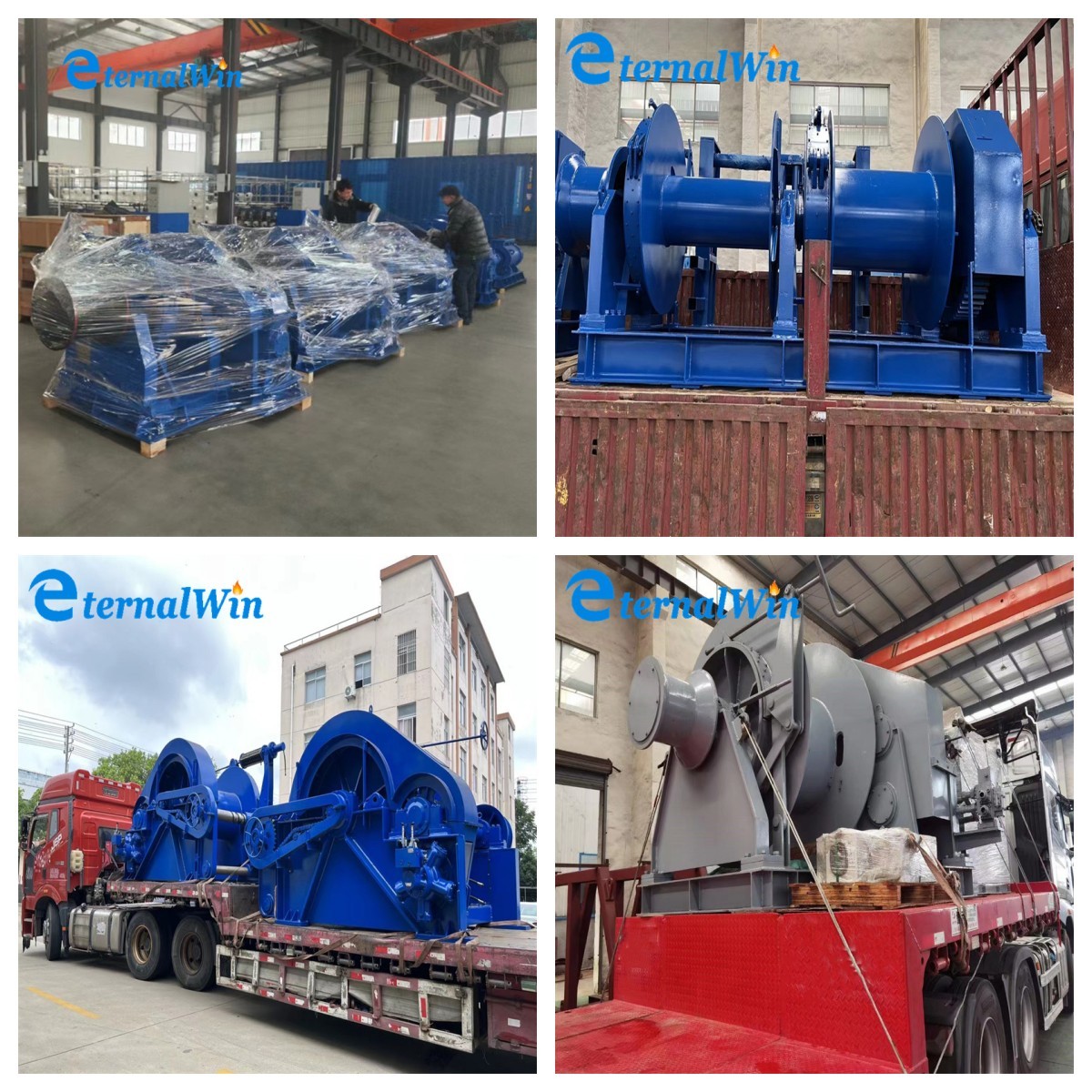 Customized Capacity Hydraulic Powered Marine Hydraulic Winch For Metal Steel Industries