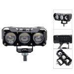 Three Eyeballs Motorcycle Spotlights LED Head Light Near Yellow Far White