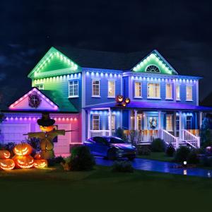 Wholesale Waterproof Electric RGBIC CCT Smart Eave String Outdoor Wall Lights For Wedding from china suppliers