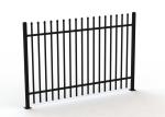 Crimped Spear Steel Picket Crimped Spear Fencing Panels 4 Horizontal Tube