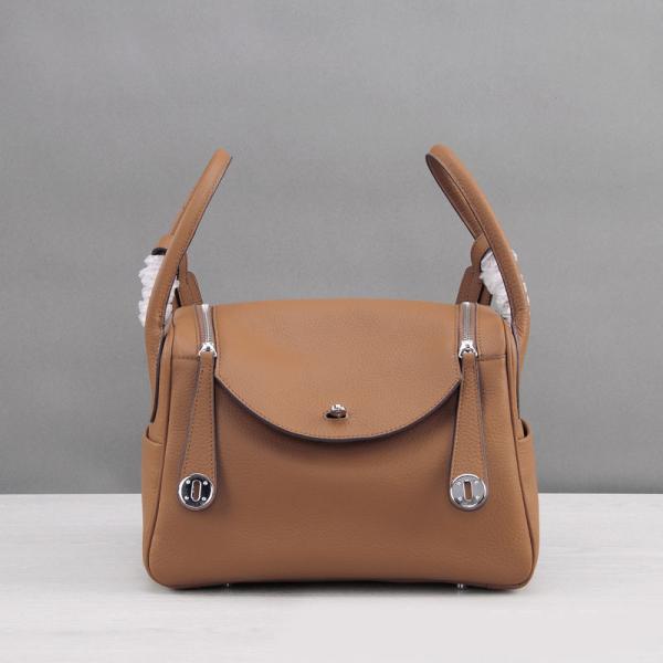 Quality women high quality tan leather bags 30cm 26cm lychee leather handbags designer bags M-G02-23 for sale
