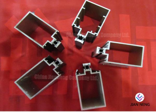 Extruded Aluminium Profile For Glass , Aluminium Door Frame Profile With Powder