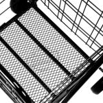 Shopping Supermarket Folding Trolly Cart Q235 Steel